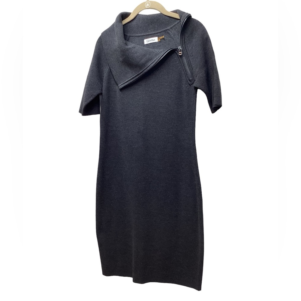 Calvin Klein Knit sweater dress Charcoal Gray Size Small